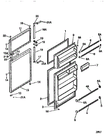 Doors parts for Kenmore Refrigerator 253.9333081 (2539333081, 253 9333081) from AppliancePartsPros.com