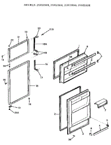 Doors parts for Kenmore Refrigerator 253.9335000 (2539335000, 253 9335000) from AppliancePartsPros.com