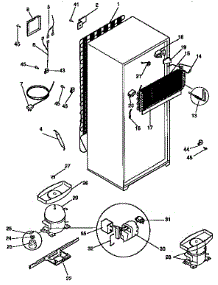 Unit Parts parts for Kenmore Refrigerator 253.9335201 (2539335201, 253 9335201) from AppliancePartsPros.com