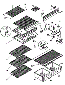 Shelves And Accessories parts for Kenmore Refrigerator 253.9335201 (2539335201, 253 9335201) from AppliancePartsPros.com
