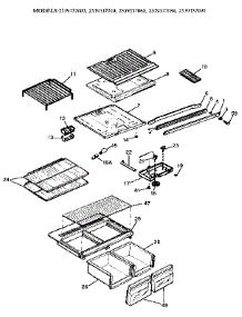 Separator And Shelves parts for Kenmore Refrigerator 253.9337060 (2539337060, 253 9337060) from AppliancePartsPros.com