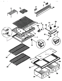 Shelves And Accessories parts for Kenmore Refrigerator 253.9337081 (2539337081, 253 9337081) from AppliancePartsPros.com