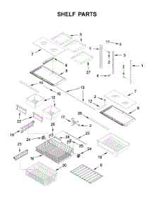 Shelf Parts parts for Kenmore Refrigerator 596.79312511 (59679312511, 596 79312511) from AppliancePartsPros.com
