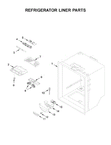 Refrigerator Liner Parts parts for Kenmore Refrigerator 596.79312511 (59679312511, 596 79312511) from AppliancePartsPros.com