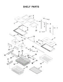 Shelf Parts parts for Kenmore Refrigerator 596.79343511 (59679343511, 596 79343511) from AppliancePartsPros.com