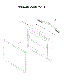 Freezer Door Parts parts for Kenmore Refrigerator 596.79343511 (59679343511, 596 79343511) from AppliancePartsPros.com