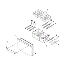 Freezer Door Parts parts for Kenmore Refrigerator 596.79542015 (59679542015, 596 79542015) from AppliancePartsPros.com