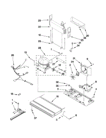 Unit Parts parts for Kenmore Refrigerator 596.79542015 (59679542015, 596 79542015) from AppliancePartsPros.com