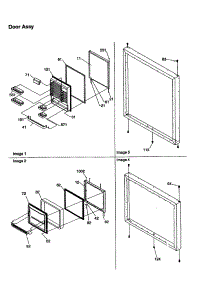 Door Assembly parts for Kenmore Refrigerator 596.79874000 (59679874000, 596 79874000) from AppliancePartsPros.com