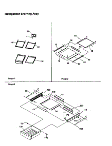 Refrigerator Shelving Assembly parts for Kenmore Refrigerator 596.79879991 (59679879991, 596 79879991) from AppliancePartsPros.com