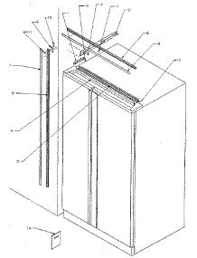 B17 Trim Kit parts for Kenmore Refrigerator 596.8590880 (5968590880, 596 8590880) from AppliancePartsPros.com