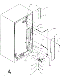 Cabinet Back parts for Kenmore Refrigerator 596.8590881 (5968590881, 596 8590881) from AppliancePartsPros.com