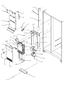 Evaporator parts for Kenmore Refrigerator 596.8590910 (5968590910, 596 8590910) from AppliancePartsPros.com
