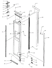 Freezer Door parts for Kenmore Refrigerator 596.8590911 (5968590911, 596 8590911) from AppliancePartsPros.com