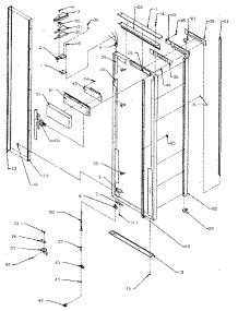 Refrigerator Door parts for Kenmore Refrigerator 596.8590980 (5968590980, 596 8590980) from AppliancePartsPros.com