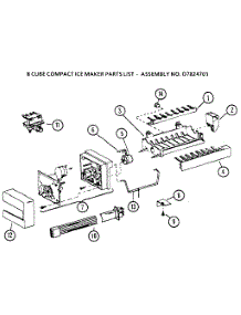 Icemaker Compact parts for Kenmore Refrigerator 596.8590980 (5968590980, 596 8590980) from AppliancePartsPros.com