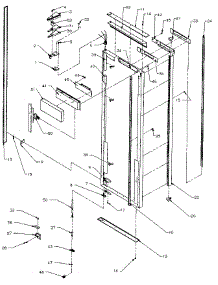 Refrigerator Door parts for Kenmore Refrigerator 596.8590981 (5968590981, 596 8590981) from AppliancePartsPros.com
