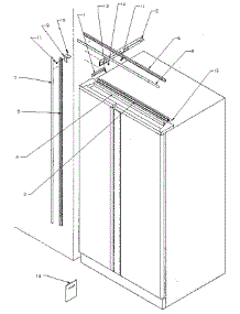 B17 Trim Kit parts for Kenmore Refrigerator 596.8590981 (5968590981, 596 8590981) from AppliancePartsPros.com
