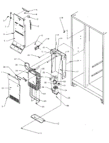 Evaporator parts for Kenmore Refrigerator 596.9500811 (5969500811, 596 9500811) from AppliancePartsPros.com