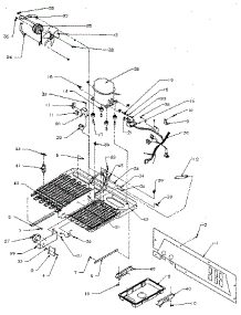 Machine Compartment parts for Kenmore Refrigerator 596.9500811 (5969500811, 596 9500811) from AppliancePartsPros.com