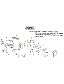 Icemaker parts for Kenmore Refrigerator 363.9638711 (3639638711, 363 9638711) from AppliancePartsPros.com