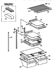 Shelf Parts parts for Kenmore Refrigerator 363.9638713 (3639638713, 363 9638713) from AppliancePartsPros.com