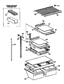 Shelf parts for Kenmore Refrigerator 363.9638715 (3639638715, 363 9638715) from AppliancePartsPros.com