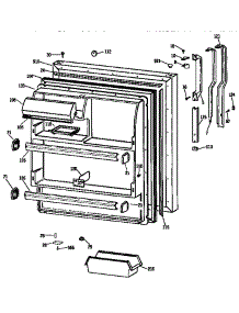 Fresh Food Door parts for Kenmore Refrigerator 363.9638786 (3639638786, 363 9638786) from AppliancePartsPros.com
