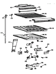 Compartment Separator Parts parts for Kenmore Refrigerator 363.9638787 (3639638787, 363 9638787) from AppliancePartsPros.com
