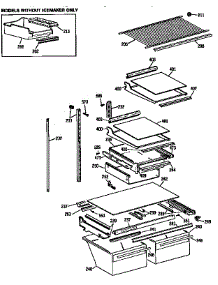 Shelf Parts parts for Kenmore Refrigerator 363.9641713 (3639641713, 363 9641713) from AppliancePartsPros.com