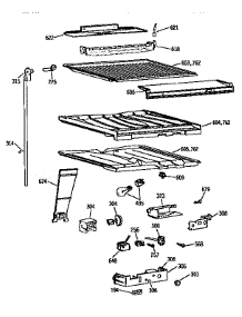 Compartment Separator parts for Kenmore Refrigerator 363.9641784 (3639641784, 363 9641784) from AppliancePartsPros.com