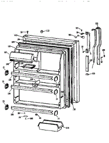Fresh Food Door parts for Kenmore Refrigerator 363.9651511 (3639651511, 363 9651511) from AppliancePartsPros.com