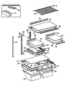 Shelf parts for Kenmore Refrigerator 363.9651513 (3639651513, 363 9651513) from AppliancePartsPros.com