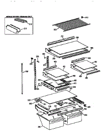 Shelf parts for Kenmore Refrigerator 363.9651514 (3639651514, 363 9651514) from AppliancePartsPros.com