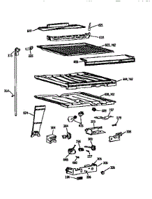 Compartment Separator parts for Kenmore Refrigerator 363.9651583 (3639651583, 363 9651583) from AppliancePartsPros.com