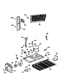 Unit parts for Kenmore Refrigerator 363.9651584 (3639651584, 363 9651584) from AppliancePartsPros.com