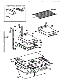 Shelf Parts parts for Kenmore Refrigerator 363.9651629 (3639651629, 363 9651629) from AppliancePartsPros.com