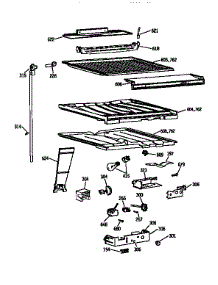 Compartment Separator parts for Kenmore Refrigerator 363.9651688 (3639651688, 363 9651688) from AppliancePartsPros.com