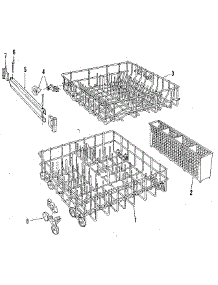 Rack Details parts for Kenmore Dishwasher 587.1404082 (5871404082, 587 1404082) from AppliancePartsPros.com