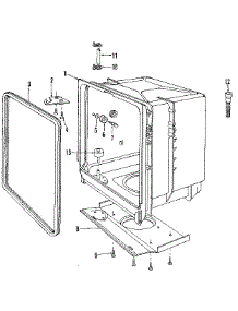 Tub parts for Kenmore Dishwasher 587.1404981 (5871404981, 587 1404981) from AppliancePartsPros.com