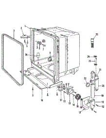 Tub parts for Kenmore Dishwasher 587.140591 (587140591, 587 140591) from AppliancePartsPros.com