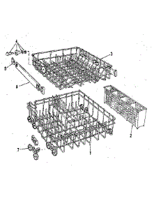 Rack Details parts for Kenmore Dishwasher 587.1406080 (5871406080, 587 1406080) from AppliancePartsPros.com