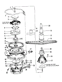Motor, Heater, And Spray Arm Details parts for Kenmore Dishwasher 587.1406081 (5871406081, 587 1406081) from AppliancePartsPros.com