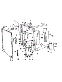 Tub Details parts for Kenmore Dishwasher 587.1406081 (5871406081, 587 1406081) from AppliancePartsPros.com