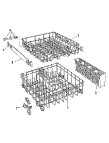 Rack Details parts for Kenmore Dishwasher 587.1406083 (5871406083, 587 1406083) from AppliancePartsPros.com