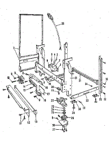 Frame Details parts for Kenmore Dishwasher 587.1406580 (5871406580, 587 1406580) from AppliancePartsPros.com