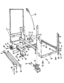 Frame Details parts for Kenmore Dishwasher 587.1406585 (5871406585, 587 1406585) from AppliancePartsPros.com