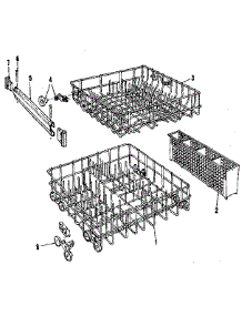 Rack Details parts for Kenmore Dishwasher 587.1406585 (5871406585, 587 1406585) from AppliancePartsPros.com