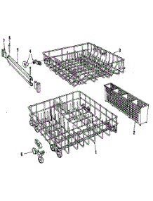 Rack Details parts for Kenmore Dishwasher 587.1406586 (5871406586, 587 1406586) from AppliancePartsPros.com