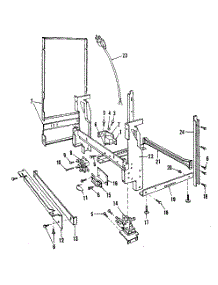 Frame Details parts for Kenmore Dishwasher 587.1406586 (5871406586, 587 1406586) from AppliancePartsPros.com